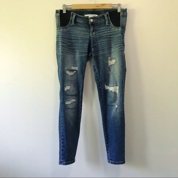 Liz Lange for Target Denim - LIZ LANGE Maternity Distressed Skinny Jeans